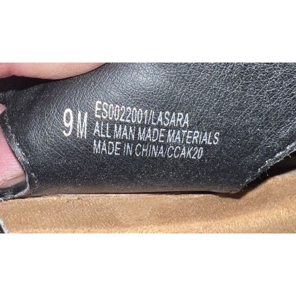 Eurosoft Sandals Women's 9 Lasara Flat Ankle Strap Black Bronze - Picture 10 of 10